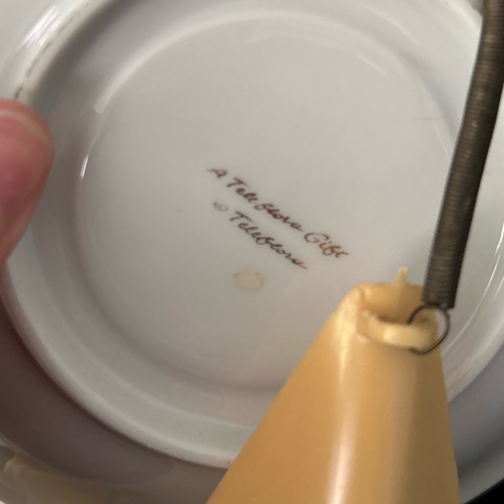 VTG Teleflora Standing Displayed Cottagecore Dainty Bird Plate & Mug Set Art - Picture 8 of 11